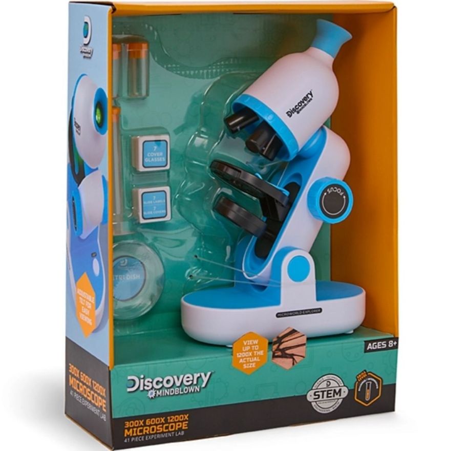 a kids real working microscope