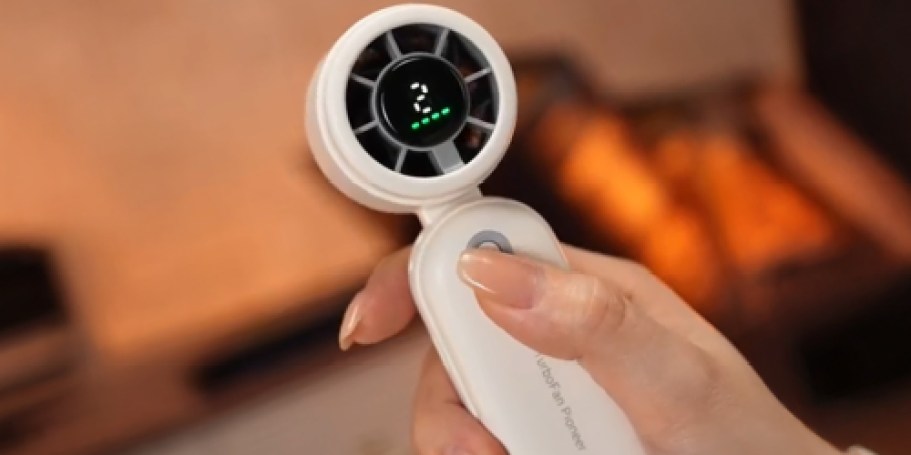 Portable 5-Speed Turbo Fan Just $8.49 on Amazon (Reg. $24)