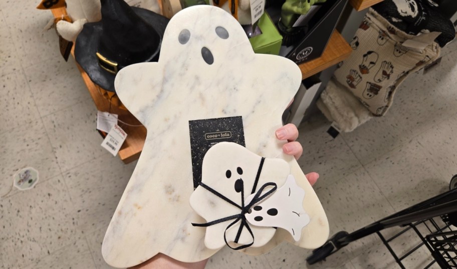 a ghost shaped serving board