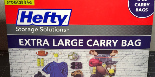Hefty Extra Large Storage Bags 4-Pack Just $5 on Walmart.com (Reg. $11)