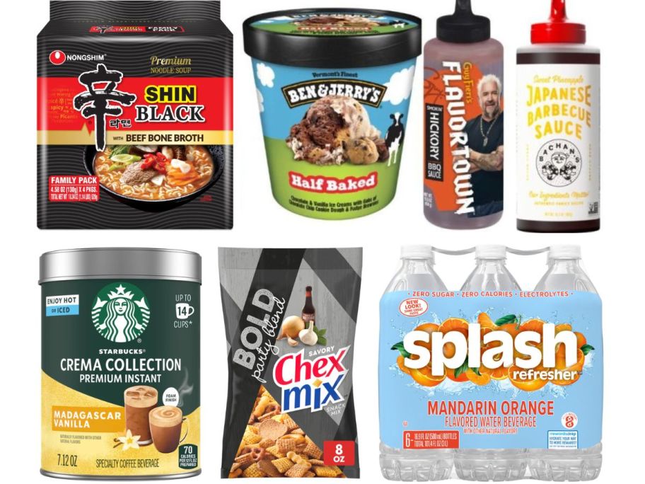 kroger mega sale items on white background