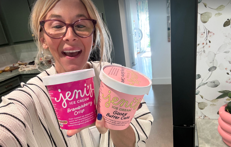 looking at Jeni's ice cream cartons 