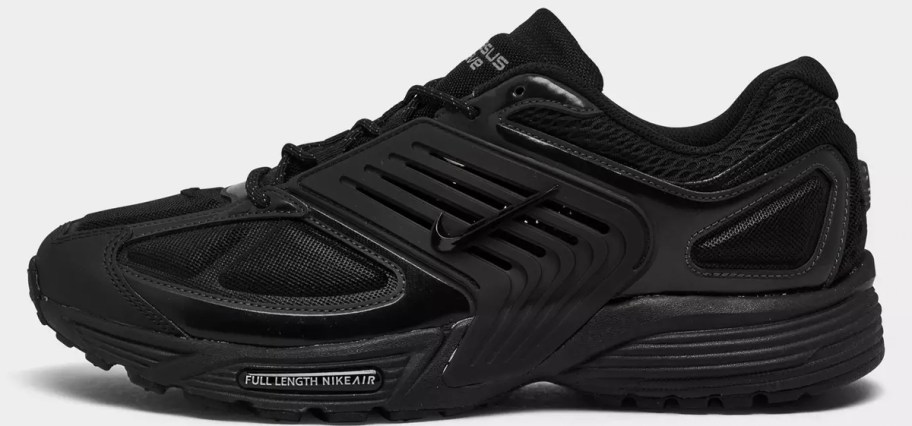 black nike shoe