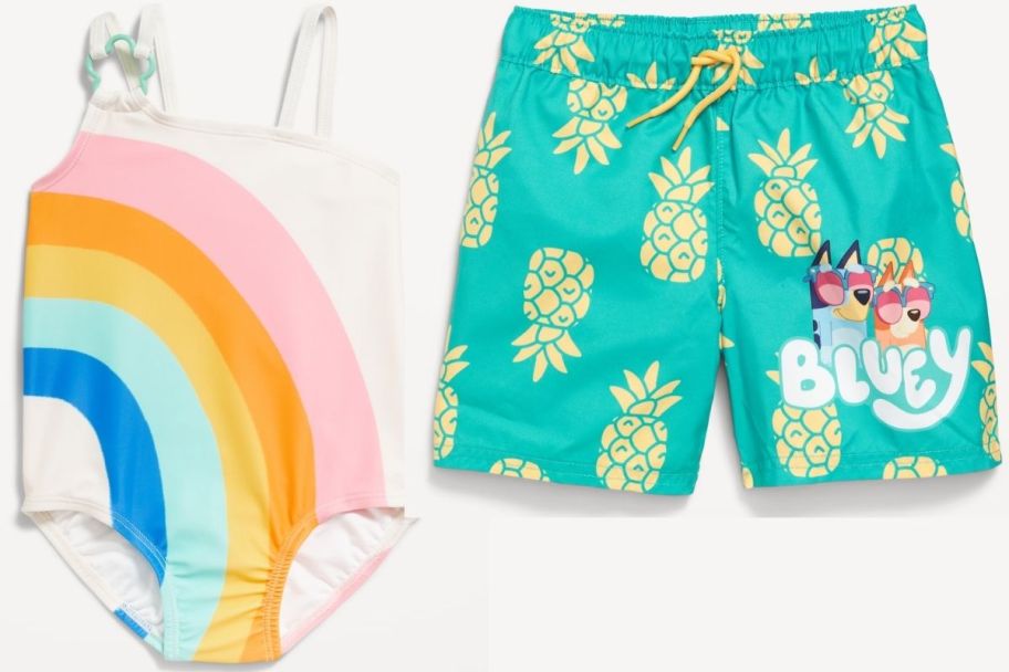 old navy toddler girls and boys swim suits