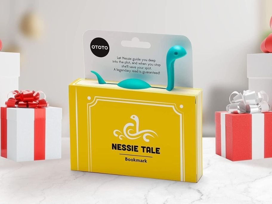 OTOTO Nessie Tale Bookmark in book