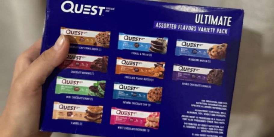 Quest Protein Bars 12-Count Only $16.79 Shipped on Amazon (Reg. $30)