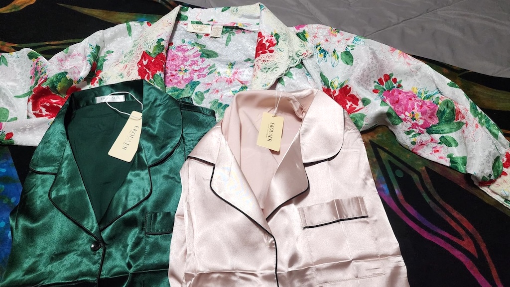 satin pajamas 