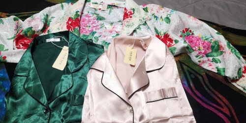 TWO Women’s Satin Pajama Sets ONLY $10 on Amazon (Reg. $36) | Just $5 Per Pair!