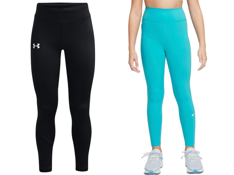 black and blue leggings 