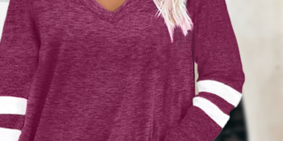 Plus Size Long-Sleeved Shirt Just $6.99 on Amazon (Reg. $30)