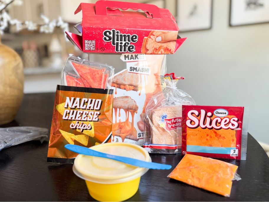 with all the items that it comes with on a table