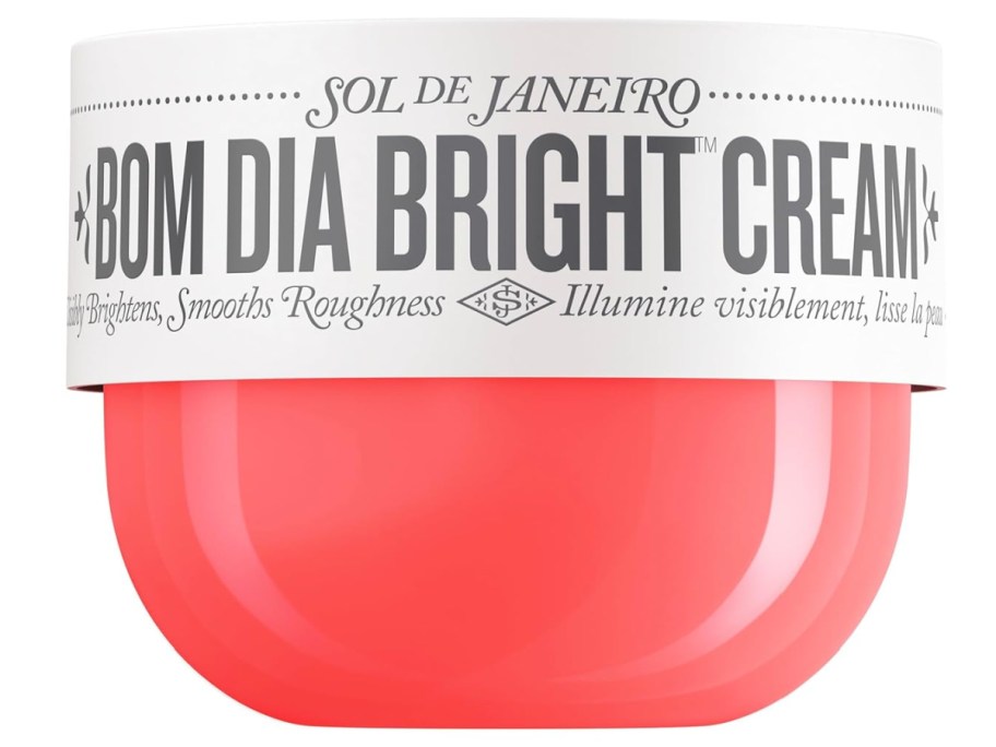 jar of pink bom dia bright cream
