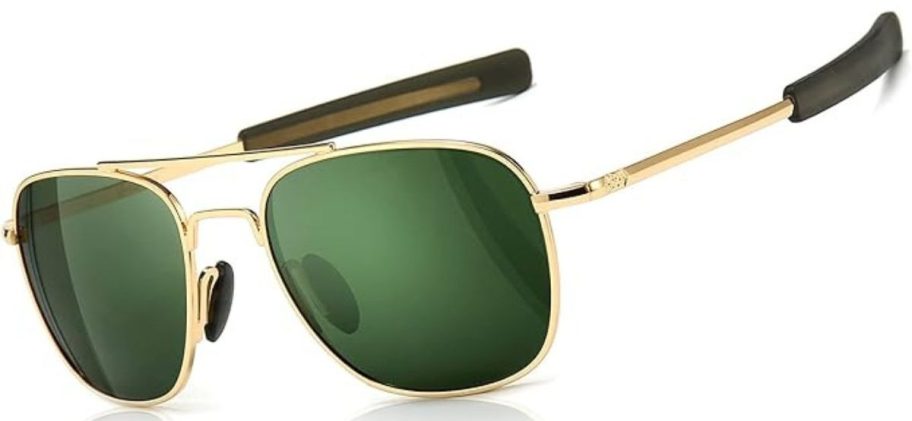 SUNGAIT Men's Sunglasses - Gold Green