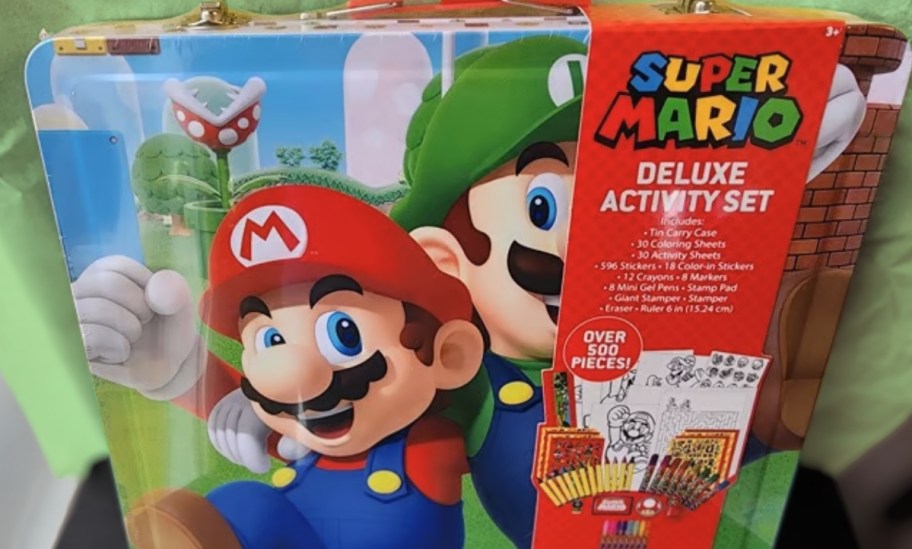 an image of the super mario activity set storage box