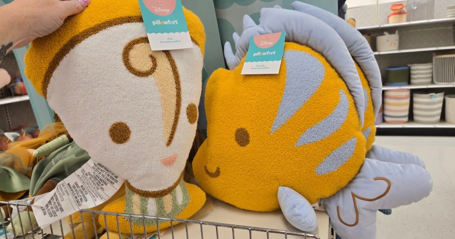 Disney Chip and Flounder throw pillows at Target