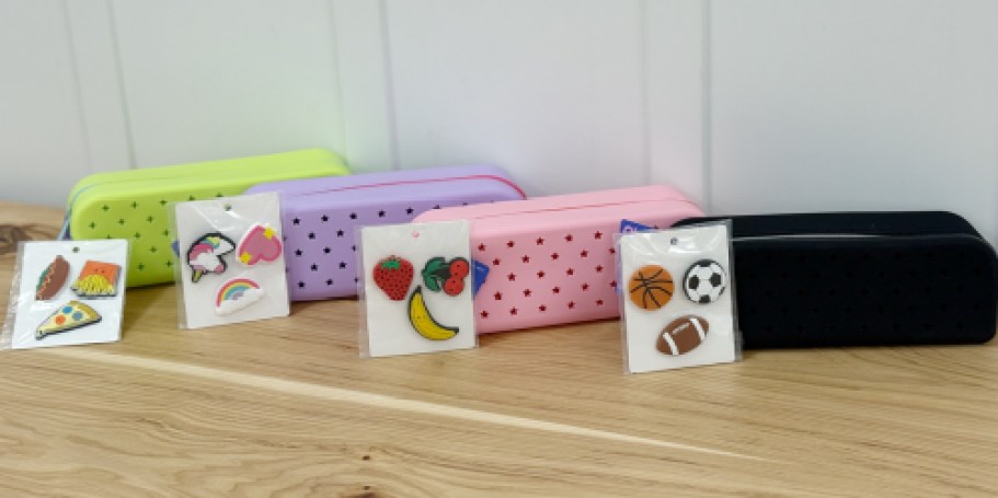 New Silicone Pencil Pouches w/ Charms Just $4.99 on Target.com