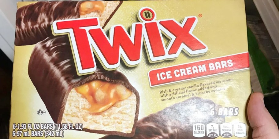 twix ice cream bars box