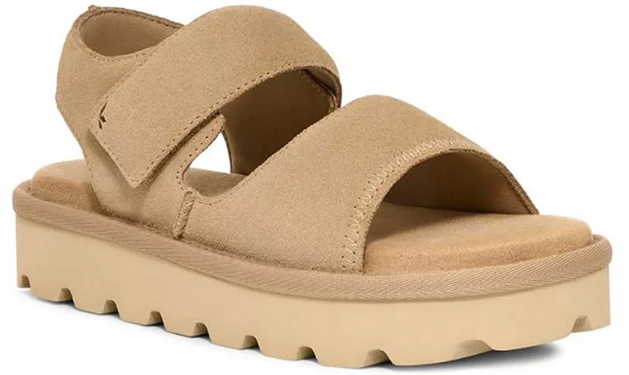 tan strapped sandal