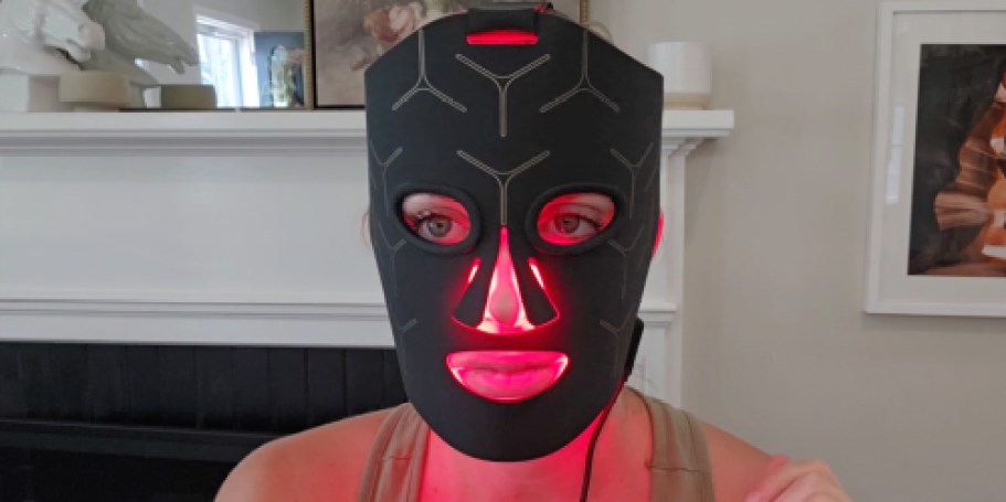 Red Light Therapy Mask Just $44.50 Shipped on Amazon (Reg. $100) | Reduces Wrinkles & Pores