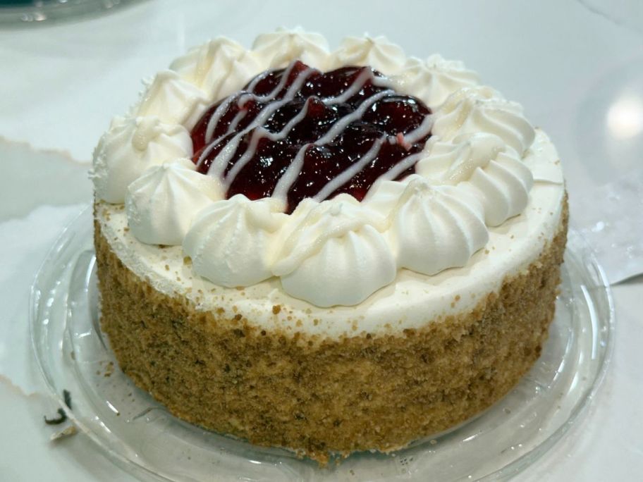 5" Strawberry Shortcake Cake on table
