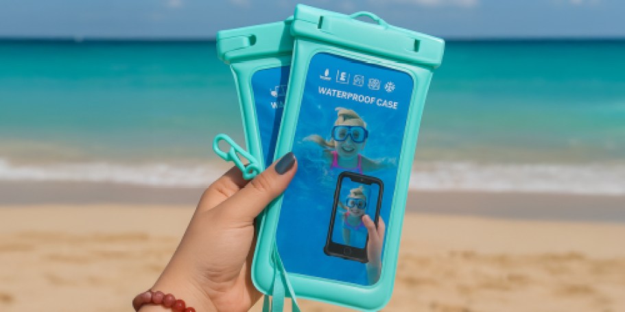Waterproof Phone Pouch 2-Pack Just $3.55 on Amazon