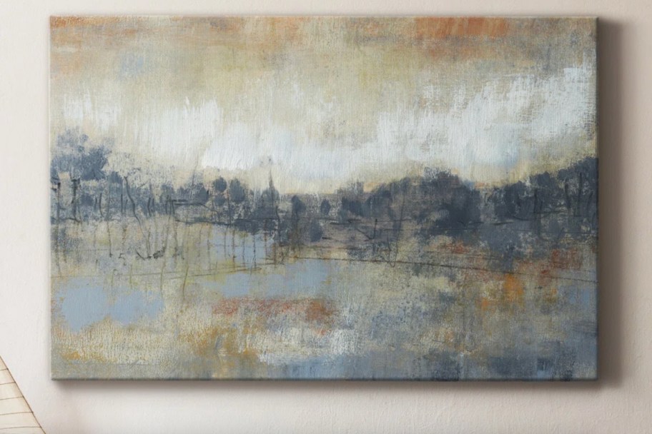 cool grey horizon painting