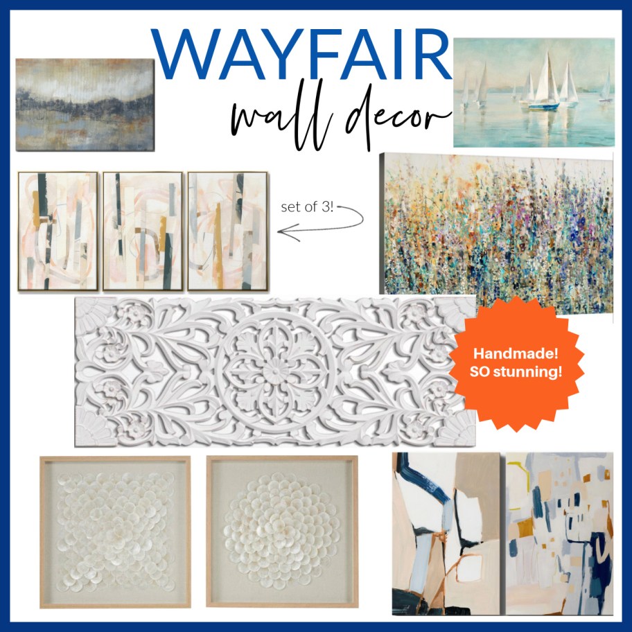 many artwork and paintings in a collage