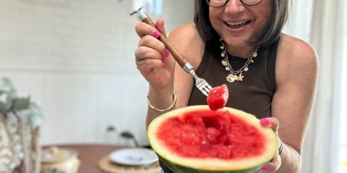 Watermelon Cutting Tool w/ Fruit Fork 2-Pack Just $6 on Amazon